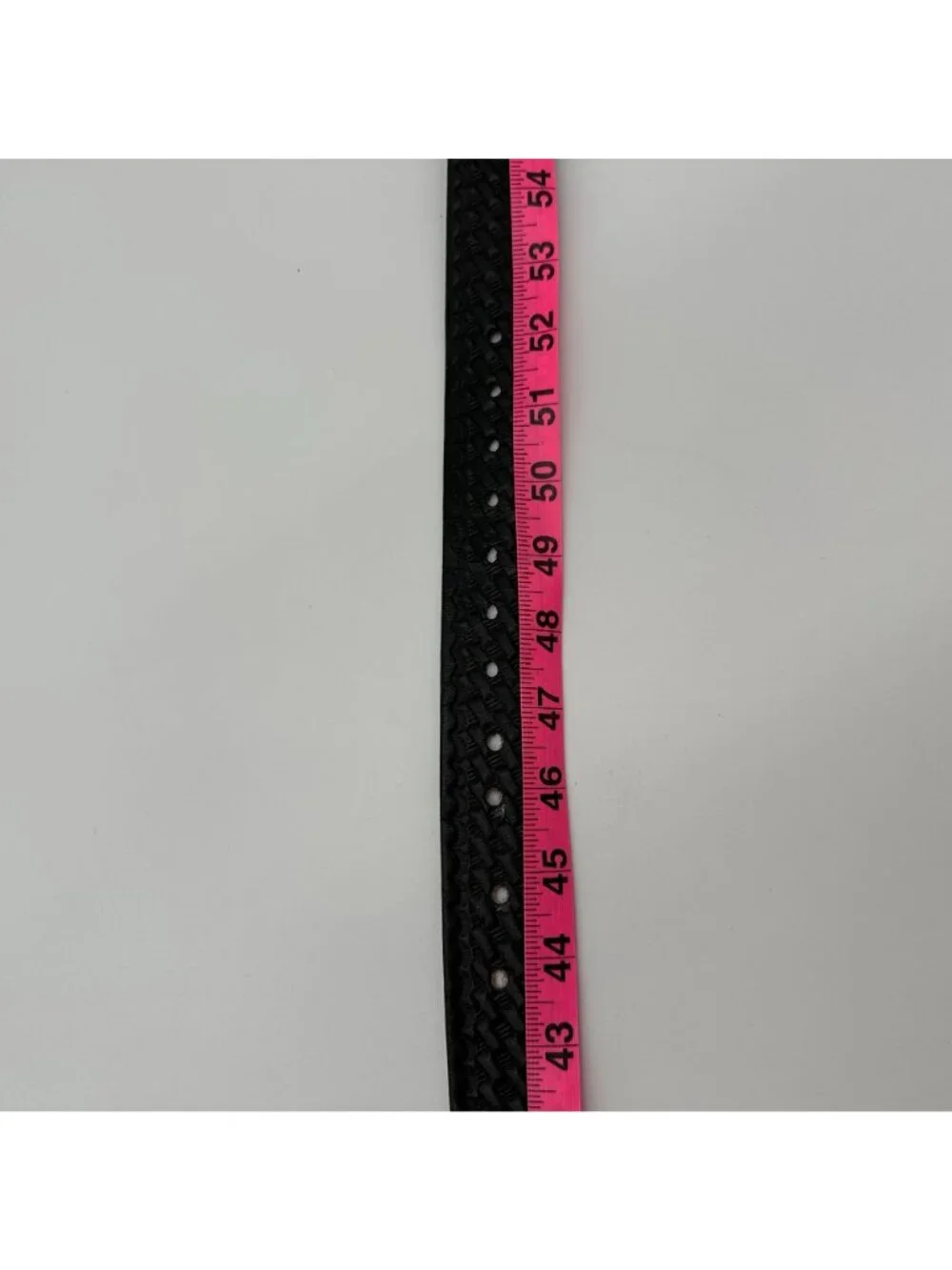 Black Leather Belt Strap RW Amish Men's Basketweave 58 1/2